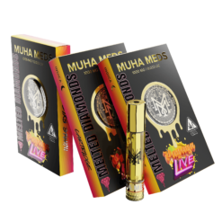 Muha Meds Papaya Live Melted Diamonds Cart