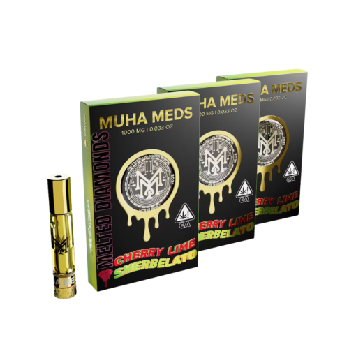 Muha Meds Cherry Lime Sherbelato Melted Diamonds Cart